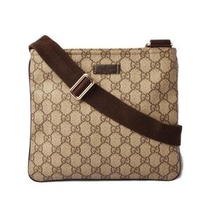 🤎💛Gucci Beige and Brown Monogram Coated Canvas Bag💛🤎